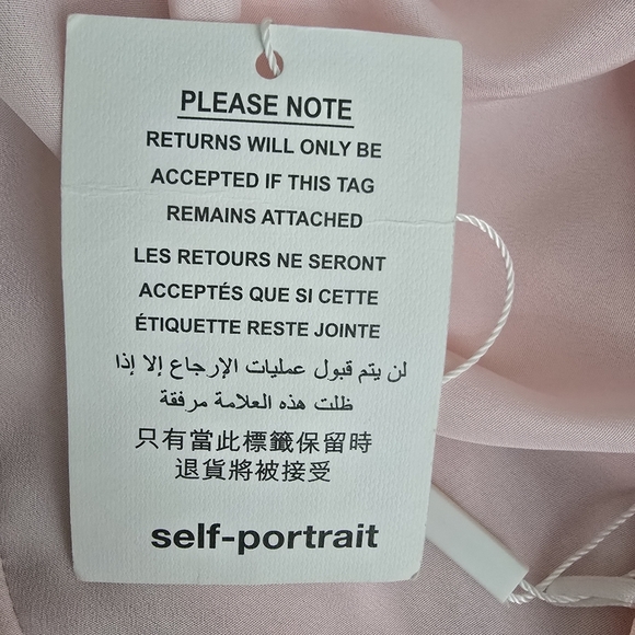 Self-Portrait Pink and Blue Strapless Dress - Picture 12 of 13